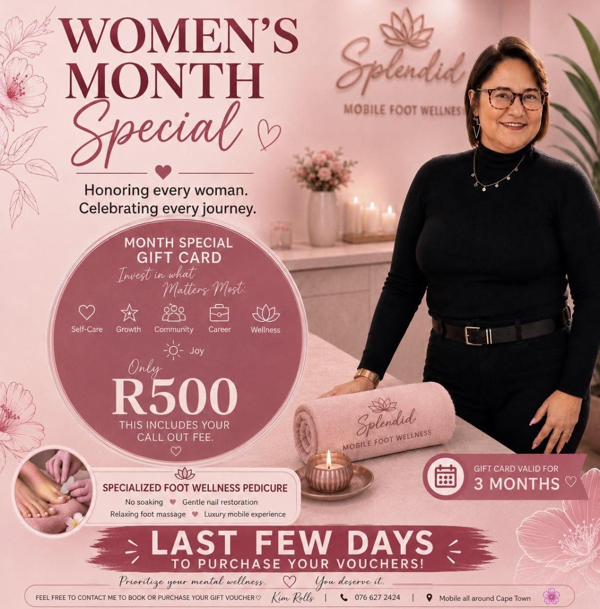 Splendid Foot Wellness Women's Month gift card special